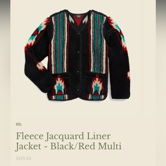 Fleece Jacquard RRL Jacket - Picture 1 of 4